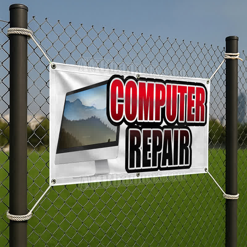 Dead Computer Banner Computer Repair Vinyl Banner – FSH0756 | Vinyl Banner
